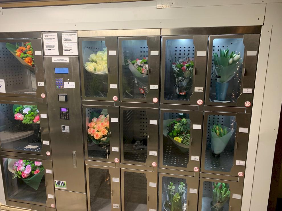 Distributeur automatique de fleurs fraiche