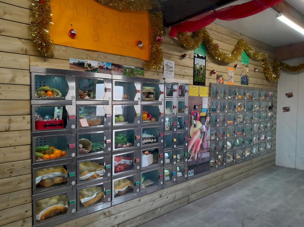 Distributeur automatique de fruits et légumes de la ferme