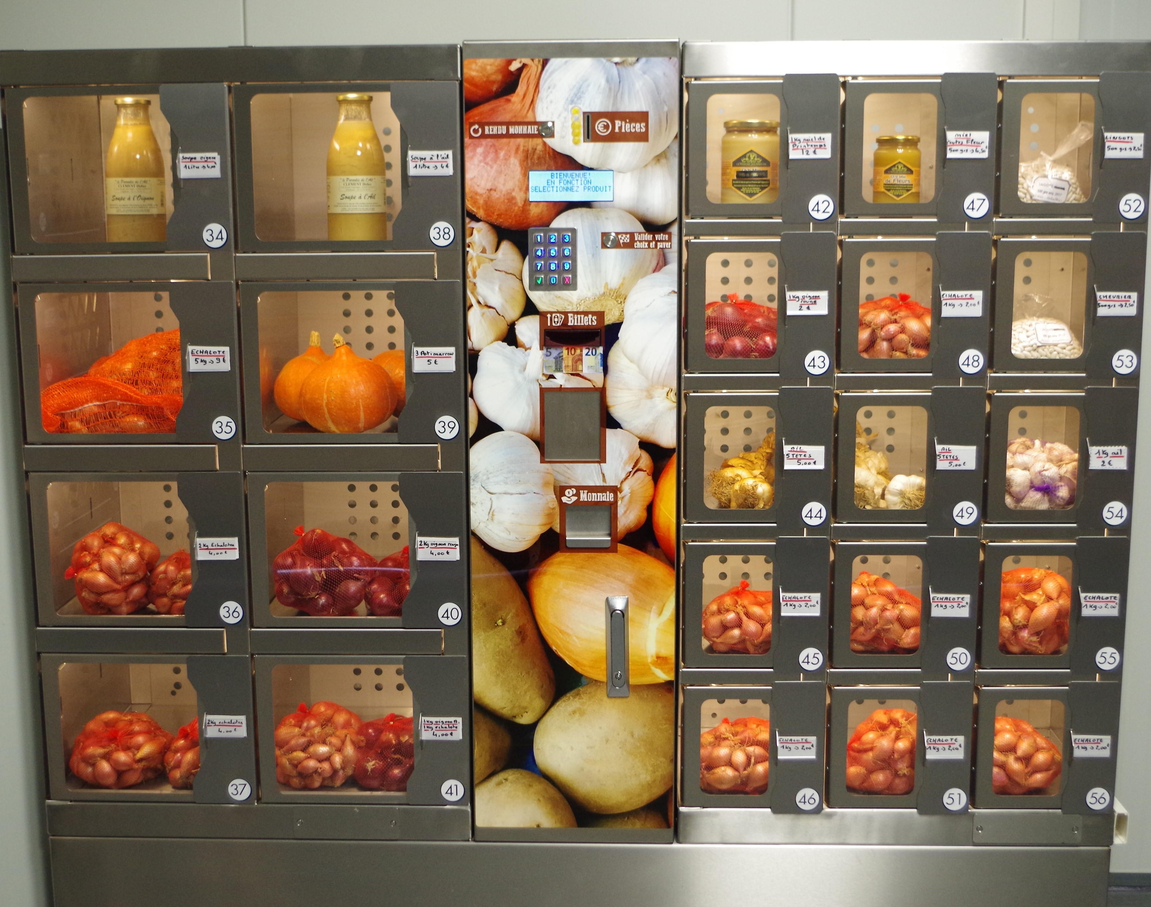 Distributeur automatique de l&eacute;gumes